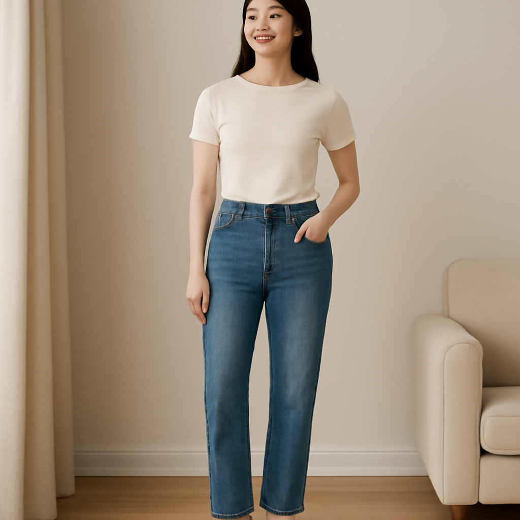 여성중청바지 대표 이미지